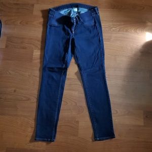 Maternity jeans with side panels